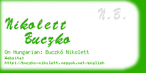 nikolett buczko business card