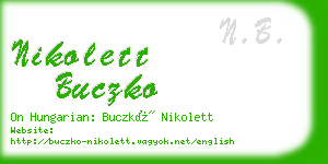 nikolett buczko business card